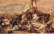 Francesco Hayez Der siebente Kreuzzug gegen Jerusalem oil painting on canvas